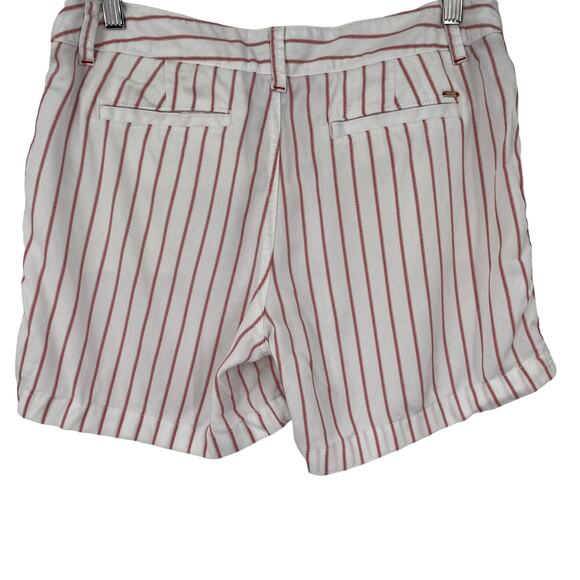 Tommy‎ Hilfiger White and Red Striped Shorts Size 8 - Picture 3 of 10